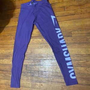 Gymshark Burnout leggings- rich purple/soft lilac